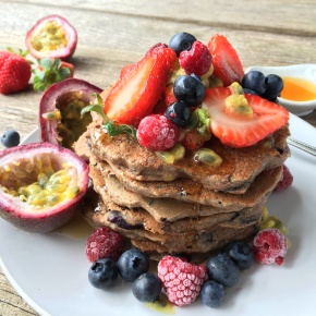 Start Your Day With (Healthy!) Blueberry Pancakes